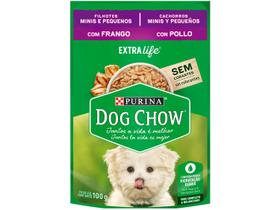 Ração Úmida para Cachorro Filhote Sachê Dog Chow - ExtraLife Frango 100g