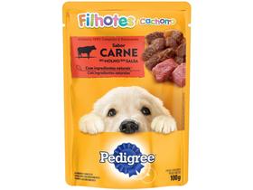 Ração Úmida para Cachorro Filhote Sachê Pedigree - Carne ao Molho 100g