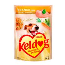 Ração Úmida para Cachorro Keldog Sabor Frango com Ervilha e Cenoura em Sachê 100g Ração Úmida para Cachorro Keldog Sabor Frango com Ervilha e Cenoura em Sachê 100g