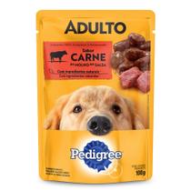 Ração Úmida para Cachorro Pedigree Adulto Sabor Carne ao Molho em Sachê 100g Ração Úmida para Cachorro Pedigree Adulto Sabor Carne ao Molho em Sachê 100g