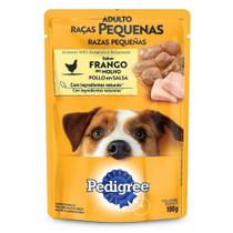 Ração Úmida para Cachorro Pedigree Premium Adulto Sachê Frango 100g Embalagem c/ 18 unidades