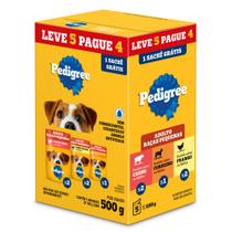 Ração Úmida para Cachorro Pedigree Sabor Carne Cordeiro e Frango 100g cada Leve 5 Pague 4 Ração Úmida para Cachorro Pedigree Sabor Carne Cordeiro e Frango 100g cada Leve 5 Pague 4