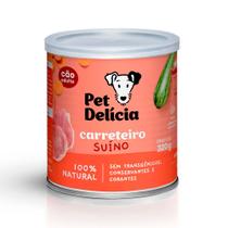 Ração Úmida Para Cães Adultos Pet Delícia Sabor Carreteiro Suíno 320g