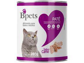 Ração Úmida para Gato Adulto Lata Bpets Patê - Carne 280g Ração Úmida para Gato Adulto Lata Bpets Patê - Carne 280g