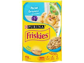 Ração Úmida para Gato Adulto Sachê Friskies Peixe Branco ao Molho 85g Ração Úmida para Gato Adulto Sachê Friskies Peixe Branco ao Molho 85g