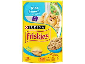 Ração Úmida para Gato Adulto Sachê Friskies - Peixe Branco ao Molho 85g