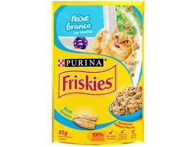 Ração Úmida para Gato Adulto Sachê Friskies - Peixe Branco ao Molho 85g Ração Úmida para Gato Adulto Sachê Friskies - Peixe Branco ao Molho 85g