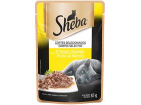 Ração Úmida para Gato Adulto Sachê Sheba - Cortes Selecionados Frango Assado 85g