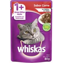 Ração Úmida para Gatos Whiskas Sachê Carne ao Molho 85g