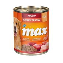 Ração Úmida Patê Max Cães Adultos Carne e Frango 280g