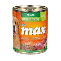 Ração Úmida Patê Max Cães Adultos Carne e Vegetais 280g