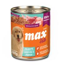 Ração úmida Patê Max Cães Filhotes Cordeiro Frango 280g
