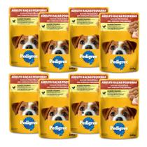 Ração Úmida Pedigree Adulto Raças Pequenas Frango ao Molho 100g c/ 8 pacotes para cachorro
