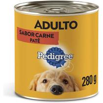 Ração Úmida Pedigree Lata para Cães Adultos Sabor Carne Patê 280g