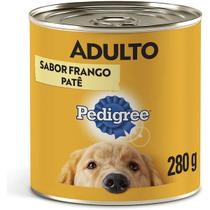 Ração Úmida Pedigree Lata para Cães Adultos Sabor Frango Patê 280g