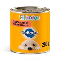 Ração Úmida Pedigree Lata Patê de Carne e Frango para Cães Filhotes 280g Ração Úmida Pedigree Lata Patê de Carne e Frango para Cães Filhotes 280g