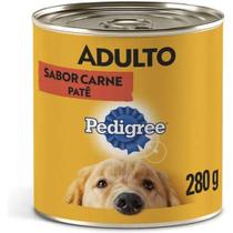 Ração Úmida Pedigree Lata Patê de Carne para Cães Adultos - 280 g