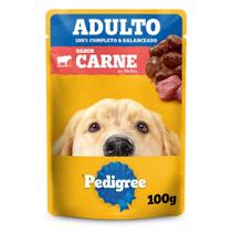 Ração Úmida Pedigree Sachê Adulto Carne ao Molho 100g