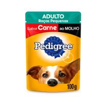 Ração Úmida Pedigree Sachê Carne ao Molho para Cães Adultos de Raças Pequenas 100 g Ração Úmida Pedigree Sachê Carne ao Molho para Cães Adultos de Raças Pequenas 100 g