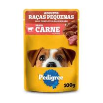 Ração Úmida Pedigree Sachê Carne ao Molho para Cães Adultos de Raças Pequenas 100g - 36 Unid. Ração Úmida Pedigree Sachê Carne ao Molho para Cães Adultos de Raças Pequenas 100g - 36 Unid.