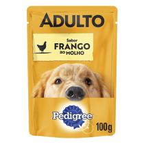 Ração Úmida Pedigree Sachê Frango ao Molho para Cães Adultos - 100 g