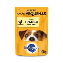Ração Úmida Pedigree Sachê Frango ao Molho para Cães Adultos de Raças Pequenas 100 g Ração Úmida Pedigree Sachê Frango ao Molho para Cães Adultos de Raças Pequenas 100 g