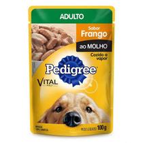 Ração Úmida Pedigree Sachê para Cães Adultos sabor Frango ao Molho 100g