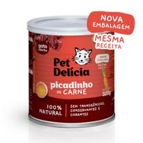 Ração Úmida Pet Delícia Gatos Picadinho De Carne - 320g Ração Úmida Pet Delícia Gatos Picadinho De Carne - 320g
