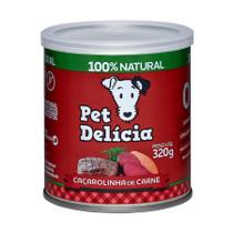 Ração Úmida Pet Delícia Lata para Cães Adultos e Filhotes Sabor Caçarolinha de Carne - 320g