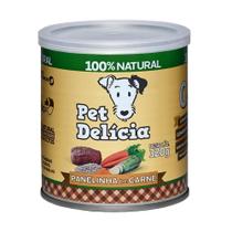 Ração Úmida Pet Delícia para Cães Adultos sabor Carne 320g