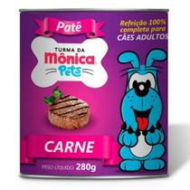 Ração úmida pet turma da monica pate lata cães carne 280gr Ração úmida pet turma da monica pate lata cães carne 280gr