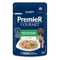 Ração Úmida Premier Gourmet Para Cães Filhotes Peito de Frango, Batata Doce e Brócolis 85g