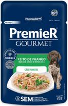 Ração Úmida Premier Gourmet para Cães Filhotes Sabor Peito de Frango, Batata Doce e Brócolis 85g