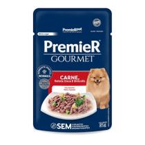 Ração Úmida Premier Gourmet Para Cães Sabor Carne, Batata Doce e Brócolis 85g Ração Úmida Premier Gourmet Para Cães Sabor Carne, Batata Doce e Brócolis 85g