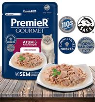Ração Úmida PremieRPet Gourmet Atum e Arroz Integral para Gatos Castrados - 70Gr