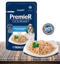 Ração Úmida PremieRPet Gourmet Sachê Peito de Frango e Arroz Integral para Cães Adultos Pequeno Porte - 85Gr - Premier Pet