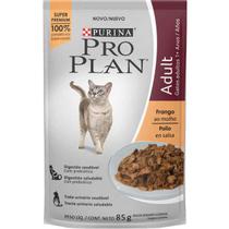 Ração Úmida Pro Plan Nestlé Purina para Gatos Adultos Sabor Frango ao Molho 85g