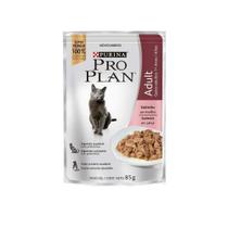 Ração Úmida Proplan para Gatos Sachê sabor Salmão 85g - 1 unidade - Purina / Proplan