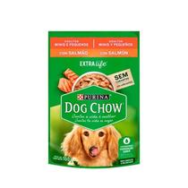 Ração Úmida Purina Dog Chow Sabor Salmão 100g para Cães Adultos de Raças Minis e P