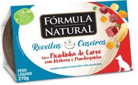 Ração Úmida Receitas Caseiras Picadinho de Carne c/ Abóbora e mandiquinha p/ Cães 270g