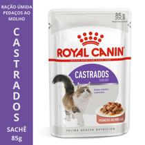 Ração Úmida Royal Canin KIT com opções de 1x, 2x, 3x, 6x e 12x Sachês Gatos Castrados 85g Controle de Peso e Saúde Urinária Ração Úmida Royal Canin KIT com opções de 1x, 2x, 3x, 6x e 12x Sachês Gatos Castrados 85g Controle de Peso e Saúde Urinária