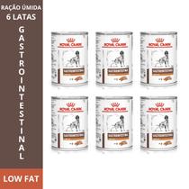 Ração Úmida Royal Canin Kits com 1, 2, 3, 4, 5 ou 6 Latas Veterinary Diet Gastrointestinal Low Fat 420g Para Cães Adultos com Sensibilidade Digestiva
