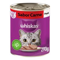 Ração Úmida Sabor Carne - Whiskas - 290g - Pack com 24 Latas Ração Úmida Sabor Carne - Whiskas - 290g - Pack com 24 Latas