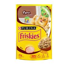 Ração Úmida Sache Friskies Peru ao Molho Gatos Adultos 85g caixa com 15 unid - Friskies