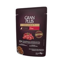 Ração Úmida Sachê GranPlus Gourmet Gatos Adultos Carne 85gr