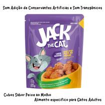 Ração Úmida Sachê Jack the Cat Peixe ao Molho Display 12x85g