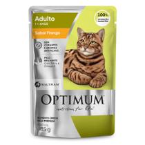 Ração Úmida Sachê Optimum para Gatos Adultos Sabor Frango 85g