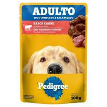 Ração Úmida Sachê Pedigree para Cães Adultos Carne ao Molho 100g