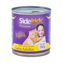 Ração Úmida Sidekick Lata para Gatos Adultos Carne