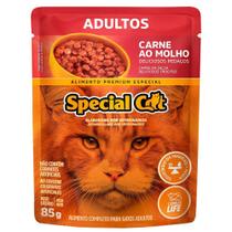 Ração Úmida Special Cat Sachê Carne para Gatos Adultos - 85 g